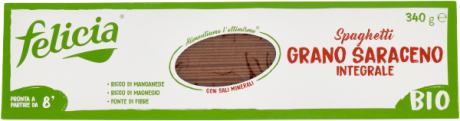 Przejdź do produktu Makaron Spaghetti Grana Saraceno BIO 340g - Felicia