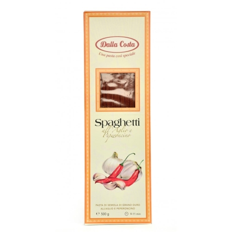 Przejdź do produktu Makaron Spaghetti all aglio e peperoncino 500g - Dalla Costa