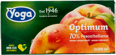 Przejdź do produktu Sok brzoskwiniowy Optimum 3x200ml - Yoga