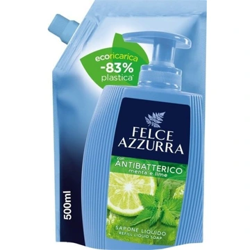 Przejdź do produktu Mydło w płynie Sapone Sacco 500ml Antibatterico Menta - Felce Azzurra