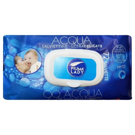 Przejdź do produktu Chusteczki nawilżane Salviette Baby 99% Acqua 72szt - Piuma Lady