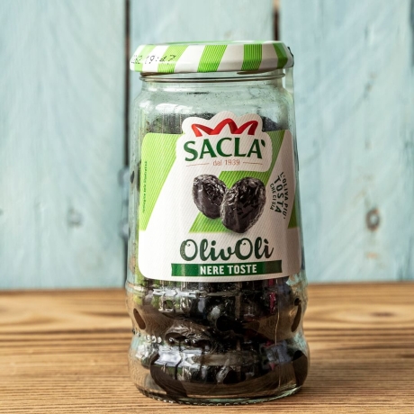 Przejdź do produktu Włoskie czarne oliwki bez wody - Sacla