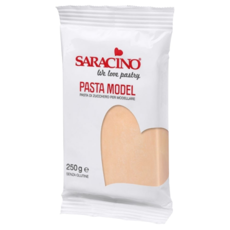 Przejdź do produktu Masa cukrowa do modelowania beżowa Rose Beige Model Paste 250g - Saracino
