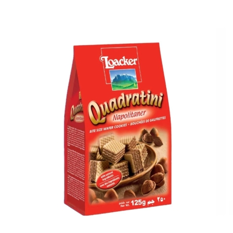 Przejdź do produktu Włoskie wafelki Quadratini z kremem orzechowym - Loacker