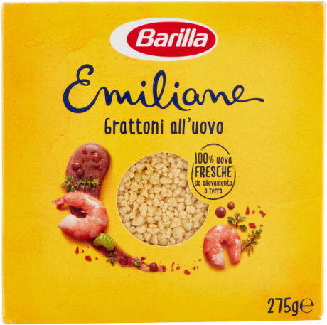 Przejdź do produktu Makaron jajeczny Emiliane Grattoni uovo 275g - Barilla