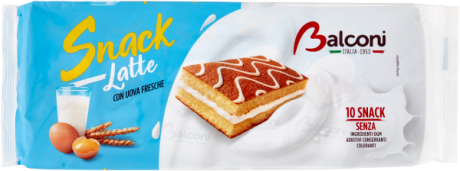 Przejdź do produktu Batony mleczne kanapki Snack Latte 10szt 280g - Balconi