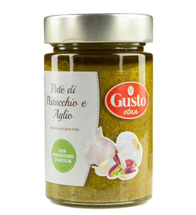 Przejdź do produktu Pesto pistacjowe z czosnkiem 190g - Gusto Etna