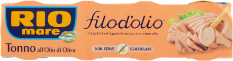 Przejdź do produktu Tuńczyk w oliwie z oliwek Filod'Olio 4x65g - Rio Mare