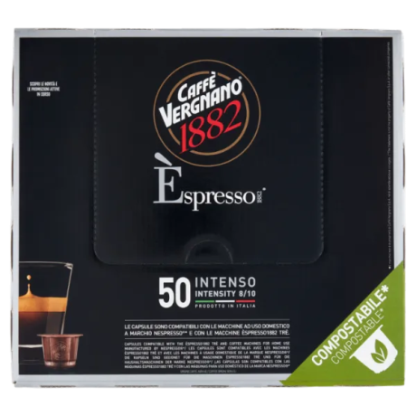 Przejdź do produktu Kawa w kapsułkach 50szt Caffe Intenso  - Caffe Vergnano do systemu Nespresso
