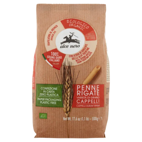 Przejdź do produktu Makaron Penne Rigate S. Cappelli 500g - Alce Nero BIO