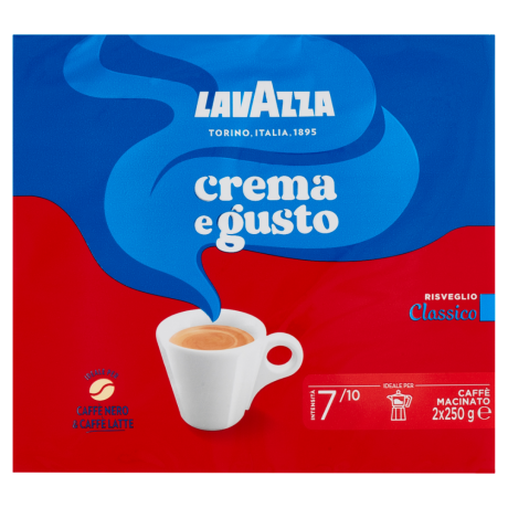 Przejdź do produktu Kawa mielona Caffe' Crema e Gusto classico 2x250g - Lavazza