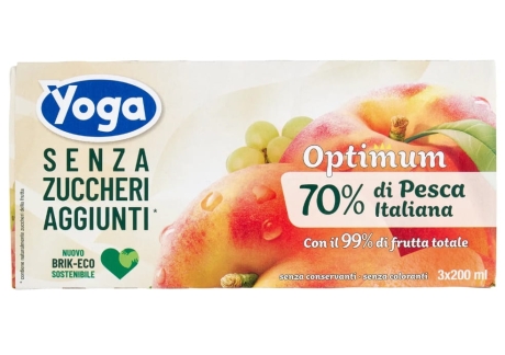 Przejdź do produktu Sok w kartoniku Brik Pesca senza zuccheri aggiunti 3x200ml - Yoga