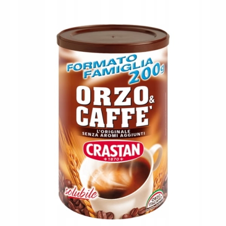 Przejdź do produktu Kawa mielona Orzo&Caffe Solubile 200g - Crastan