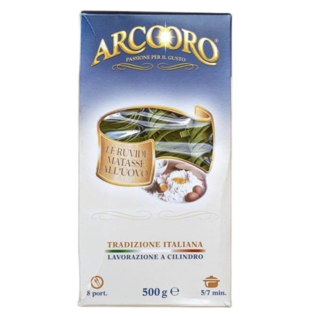 Przejdź do produktu Makaron jajeczny szpinakowy zielony Tagliatelle 500g - Arcooro