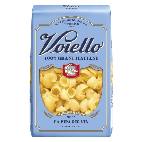 Przejdź do produktu Makaron muszelki Pipe Rigate 500g - Voiello