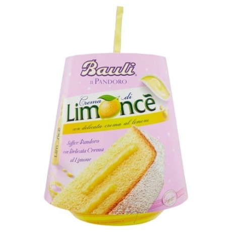Przejdź do produktu Włoska babka drożdżowa z likierem cytrynowym limoncello -Bauli 750g Panettone
