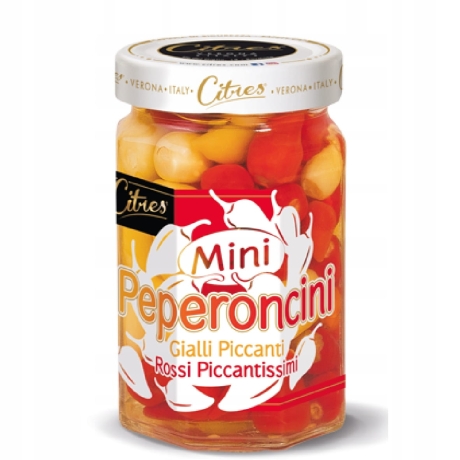 Przejdź do produktu Mini papryczki pikantne Peperoncini 290g - Citres
