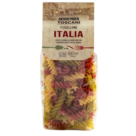 Przejdź do produktu Makaron kolorowy fusiloni 500g - Antichi Poderi Toscani