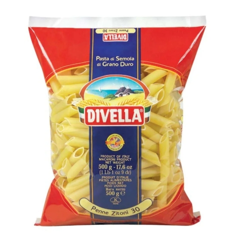 Przejdź do produktu Makaron rurki Penne Zitoni 30 500g - Divella