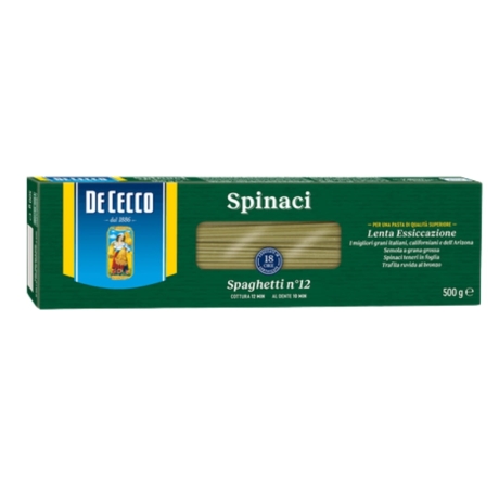 Przejdź do produktu Makaron Spaghetti Spinaci 500g - De Cecco