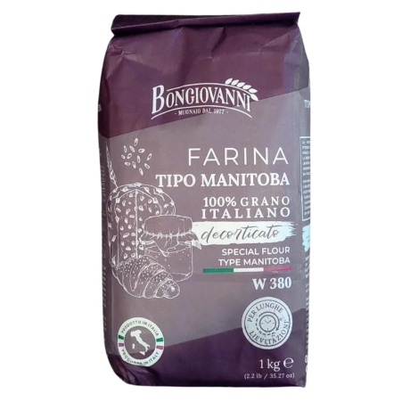 Przejdź do produktu Mąka z pszenicy miękkiej Farina Tipo Manitoba W380 1kg - Bongiovanni