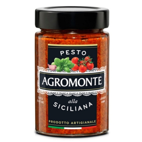 Przejdź do produktu Pesto pomidorowe z ziołami Siciliana 100g - Agromonte