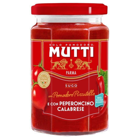 Przejdź do produktu Włoski sos pomidorowy pikantny 280 g - Mutti