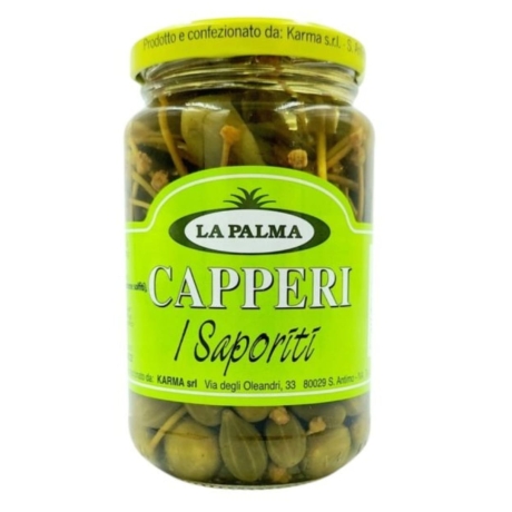 Przejdź do produktu Kapary  z ogonkami  Saporiti 720g - La Palma