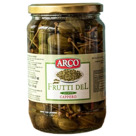 Przejdź do produktu Kapary duże z łodygą szypułką 700g - Arco