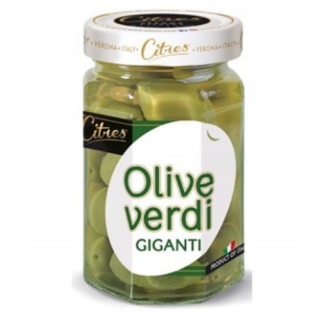 Przejdź do produktu Oliwki zielone duże słone Giganti 540g - Citres