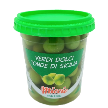 Przejdź do produktu Oliwki zielone Olive Verdi Tonde Sicilia 200g - Miccio