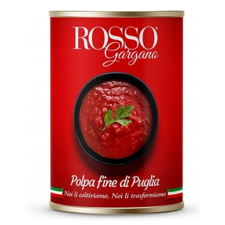 Przejdź do produktu Pulpa pomidorowa Polpa di Puglia 400g - Rosso Gargano włoska