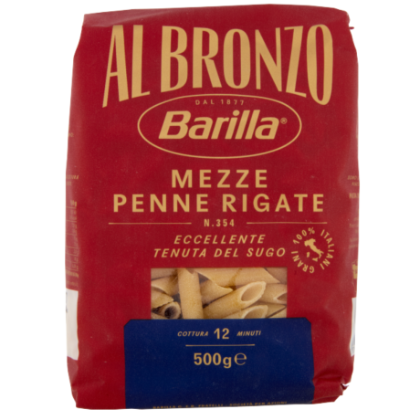 Przejdź do produktu Makaron Mezze Penne Rigate n. 354 Al Bronzo 500g - Barilla