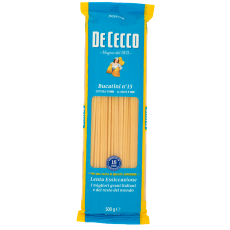 Przejdź do produktu Makaron Spaghetti Bucatini nr 15 500g - DeCecco