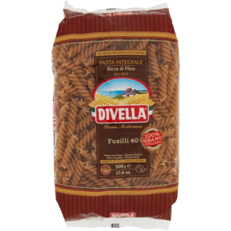 Przejdź do produktu Makarony Pełnoziarnisty Fusilli 500g - Divella