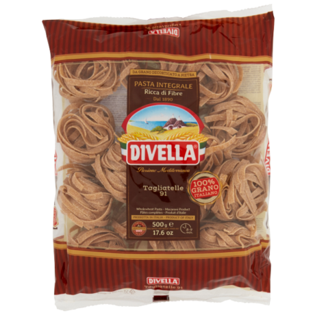 Przejdź do produktu Włoski Makaron Tagliatelle Pełnoziarnisty 500g - Divella