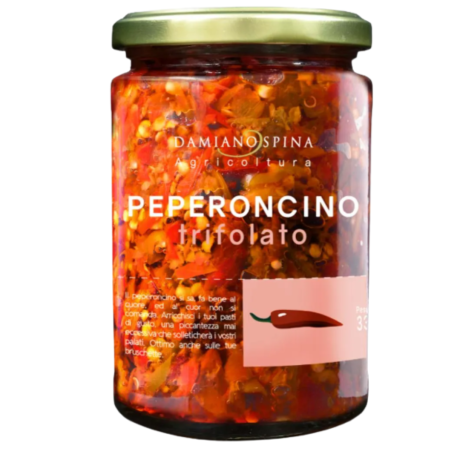 Przejdź do produktu Papryka pikantna Peperoncino Trifolato 330g - Damiano Spina
