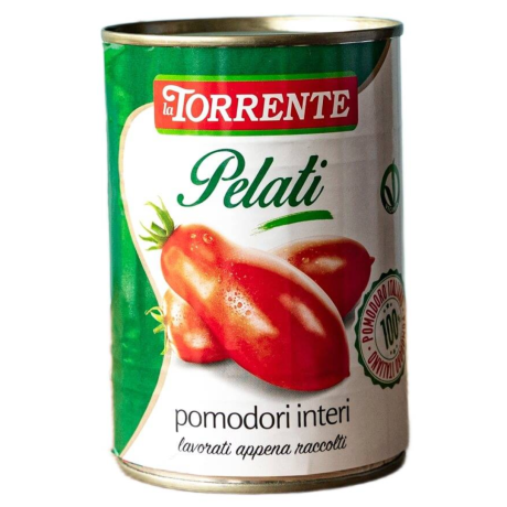 Przejdź do produktu Pomidory w całości Pelati 400g - La Torrente