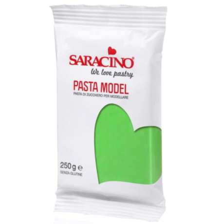 Przejdź do produktu Masa cukrowa do modelowania zielona Light Green Model Paste 250g - Saracino