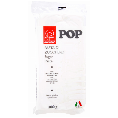 Przejdź do produktu Masa cukrowa Pasta Di Zucchero 1kg Pop Bianco Candido - Modecor
