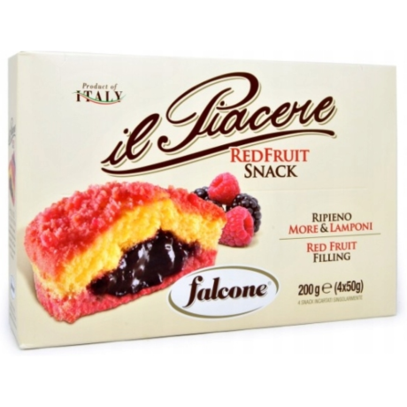 Przejdź do produktu Babeczki il Piacere Red Fruit Snack Ripieno Moro e Lamponi 240g - Falcone
