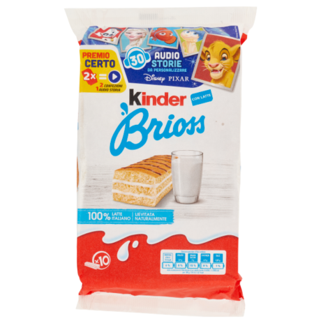 Przejdź do produktu Biszkopty mleczna kanapka Brioss 10x27g - Kinder