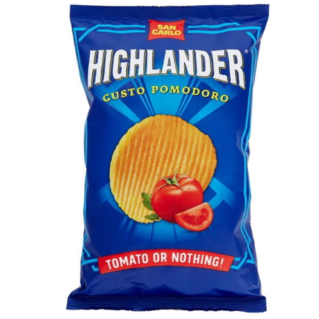 Przejdź do produktu Chipsy Patatine Highlander Tomato 130g - San Carlo