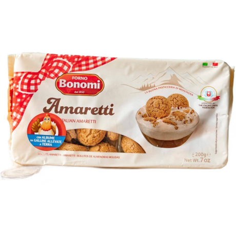 Przejdź do produktu Ciastka migdałowe Amaretti 200g - Bonomi