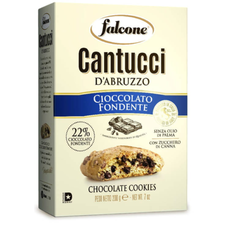Przejdź do produktu Ciastka z gorzką czekoladą Cantucci d'Abruzzo Cioccolato Fondente 200g - Falcone