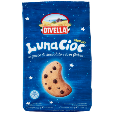 Przejdź do produktu Ciastka z kawałkami czekolady Luna Cioc 350g - Divella