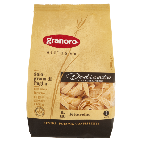 Przejdź do produktu Makaron Dedicato Fettucine Uovo N.118 500G - Granoro
