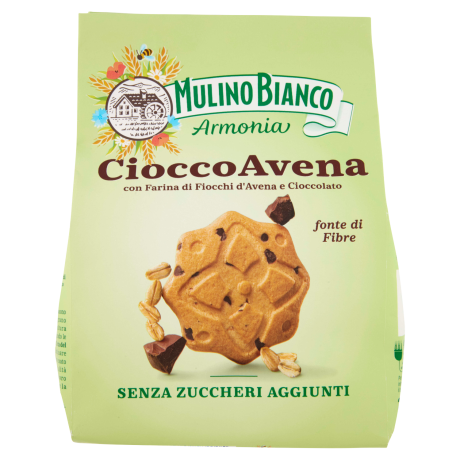 Przejdź do produktu Ciastka bez cukru z czekoladą Cioccoavena włoskie 270g - Mulino Bianco