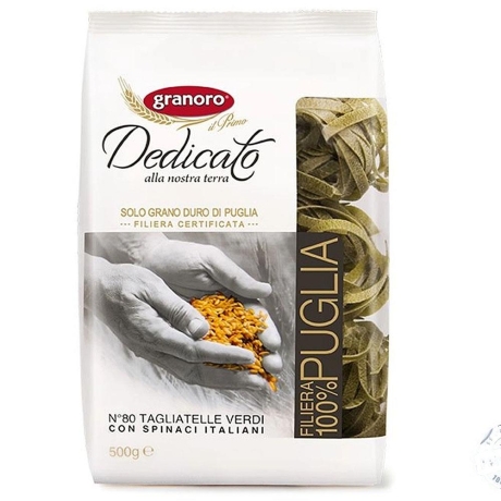 Przejdź do produktu Makaron zielony Tagliatelle Verdi ze szpinakiem N.80 500g - Granoro