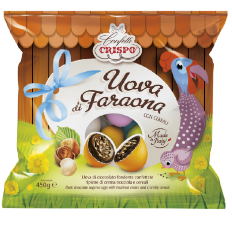 Przejdź do produktu Jajeczka wielkanocne czekoladowe uovadi Faraona 450g - Crispo